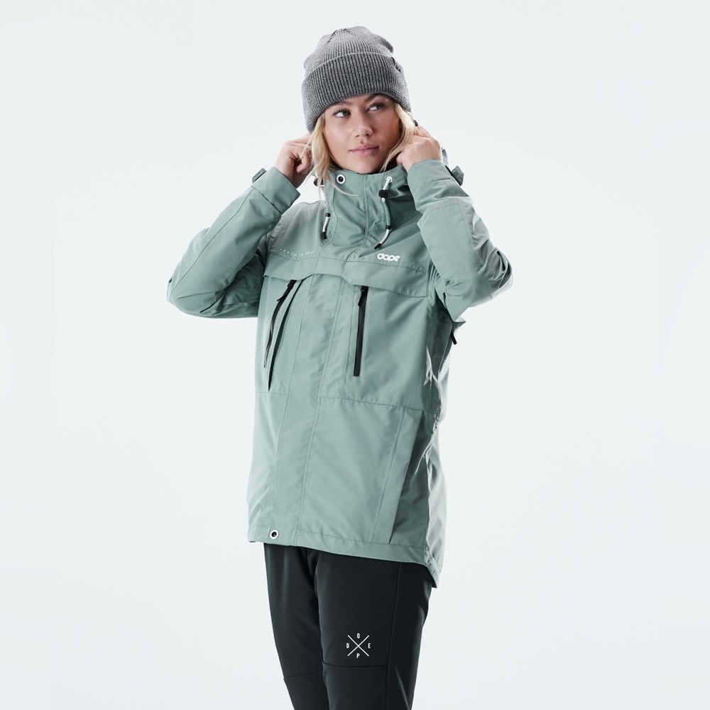 Dope Snow trekker outdoor jacket - faded green.